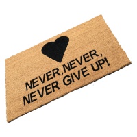 Never, Never, Never Give Up! (Heart Logo)