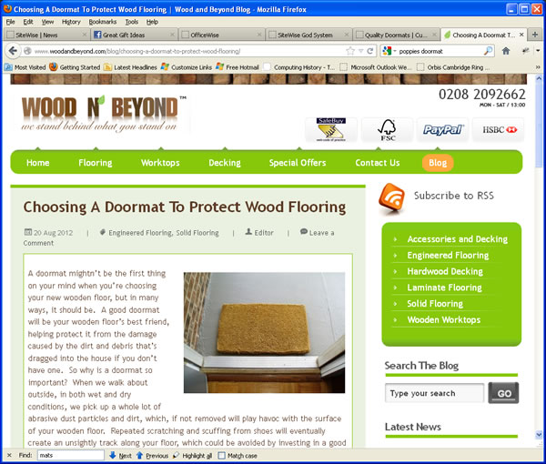 Choosing A Doormat To Protect Wood Flooring Quality Doormats