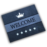 Decorative Washable Doormat - Welcome 5 Stars Design