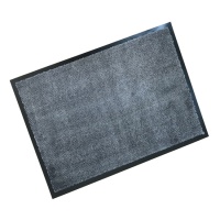 Rubber Edged Soft Washable Doormat - Light Blue
