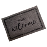 Decorative Washable Doormat - Hello Welcome Design