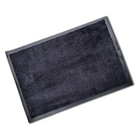 Rubber Edged Super Soft Washable Doormat - Anthra