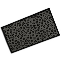 Decorative Washable Doormat - Safari Grey Design