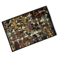 Eco Friendly Washable Mat - Art Flowers