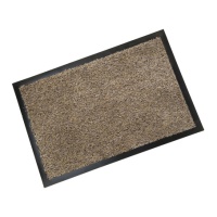 Rubber Edged Cotton Washable Doormat - Latte - 600 x 400mm