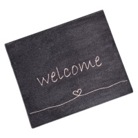 Decorative Washable Doormat - Anthra Welcome Heart