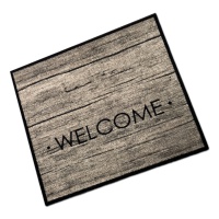 Decorative Washable Doormat - Oak Welcome Design