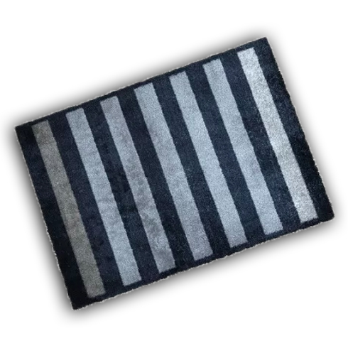 Decorative Washable Doormat - Soft Stripe Design