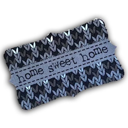 Decorative Washable Doormat - Home Sweet Home Leaves
