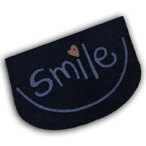 Decorative Washable Doormat - Smile Shaped Design