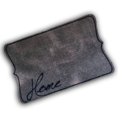Decorative Washable Doormat - Taupe Home Design