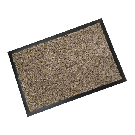 Rubber Edged Cotton Washable Doormat - Latte - 800 x 500mm