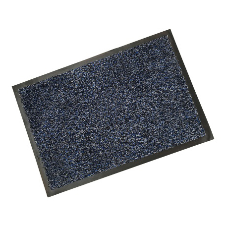 Rubber Border Cotton Wash Mat - Blue - 600 x 400mm