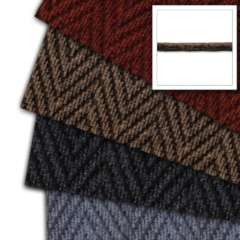 Needle Punch Chevron Matting - Heavy Duty Grade