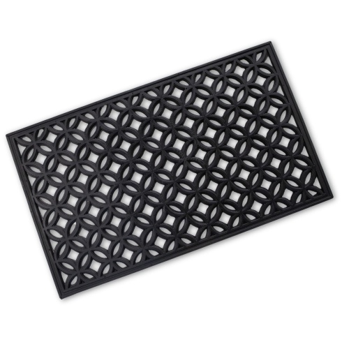 Rubber Scraper Mat - Circle Diamond