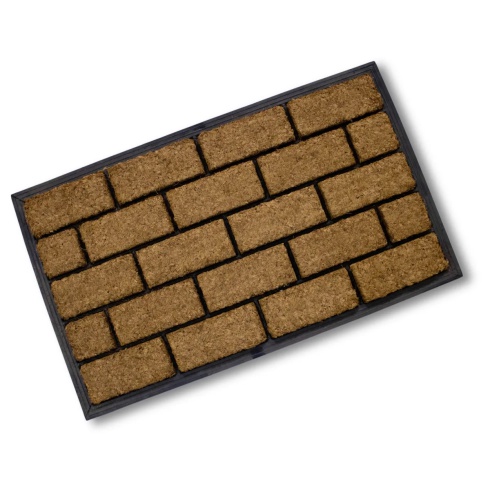 Rubber & Coir Mat - Brick Effect