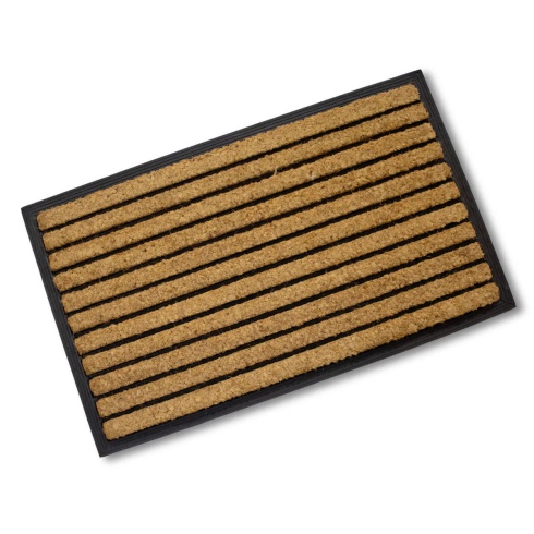 Rubber & Coir Mat - Stripes