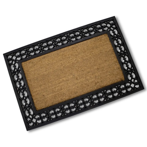 Rubber & Coir Mat - Wrought Iron Plain