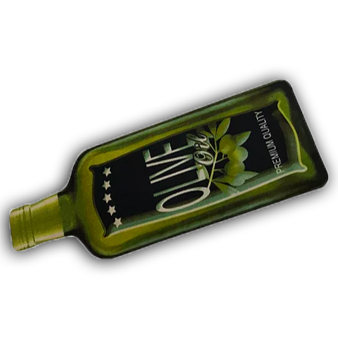 Decorative Washable Doormat - Olive Oil Bottle Design