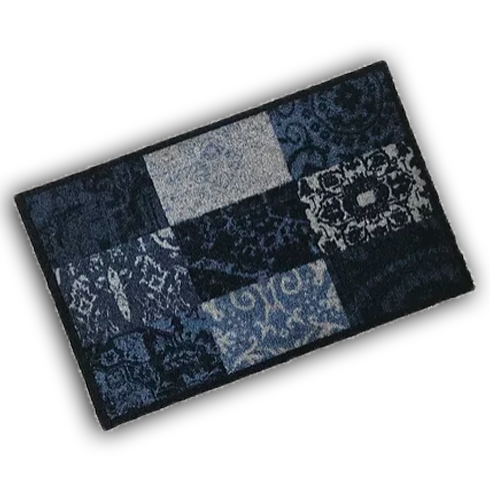 Decorative Washable Doormat - Patchwork Cream Design