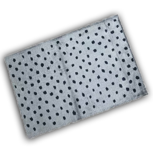 Decorative Washable Doormat - Polka Dots Taupe Design
