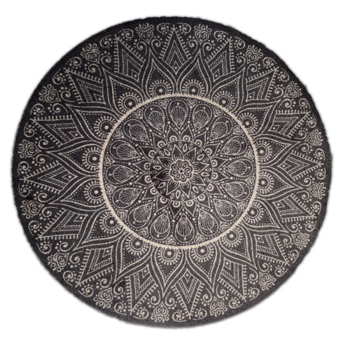 Decorative Washable Circular Doormat - Mandala