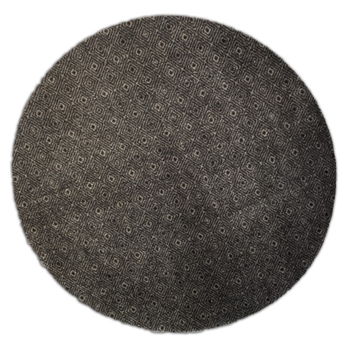 Decorative Washable Circular Doormat - Diamonds