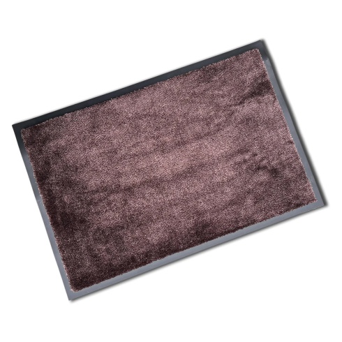 Rubber Border Soft Wash Mat - Maroon