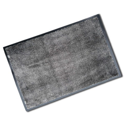 Rubber Border Soft Wash Mat - Steel