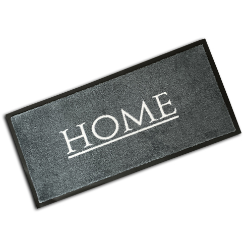 Rubber Edged Washable Doormat - Grey Home Design