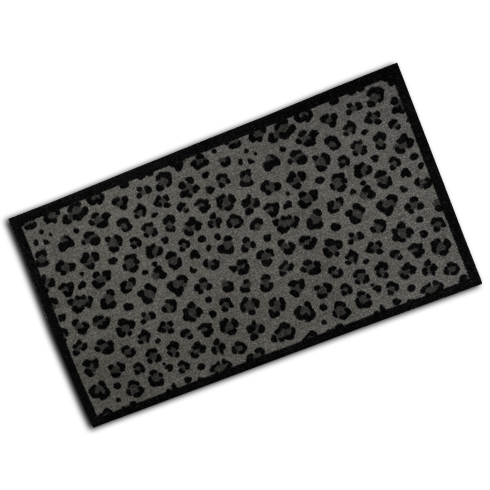 Decorative Washable Doormat - Safari Grey Design