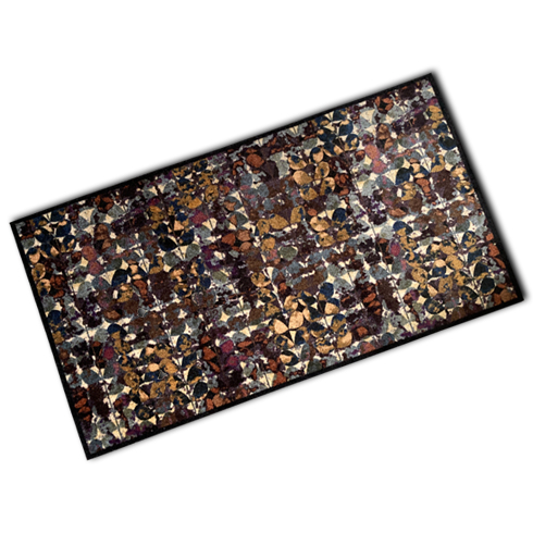 Decorative Washable Doormat - Abstract Art Flowers