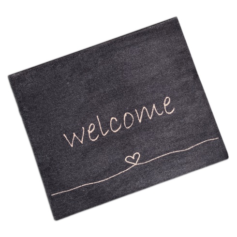 Decorative Washable Doormat - Anthra Welcome Heart