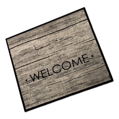 Decorative Washable Doormat - Oak Welcome Design