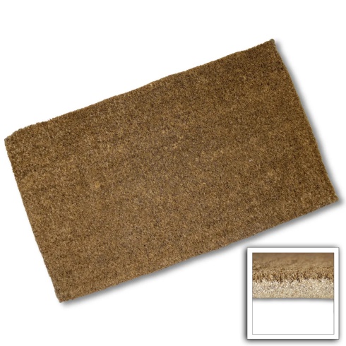 Plain Coir 1050mm x 650mm Latex Edge Doormat