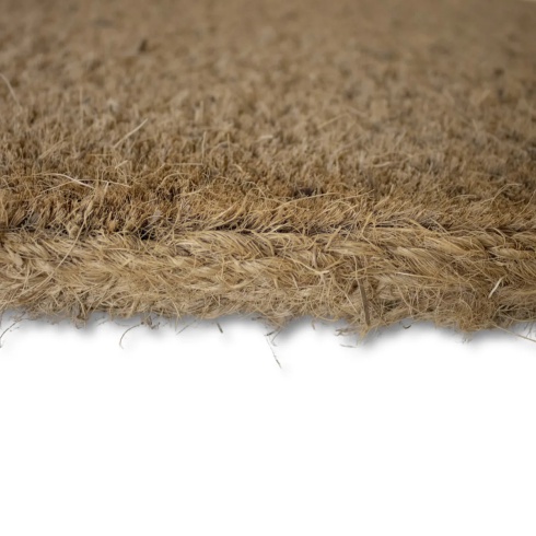 Image of Doormats   Natural Coir Mats   Plain Coir Doormats   ECONOMY Coir Doormats - 44mm and 50mm Thick   Economy Plain Coir Stitched Edge Doormat - 50mm x 900mm x 550mm