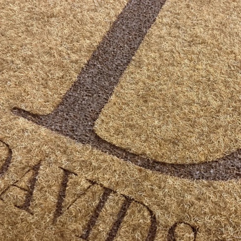 Doormats   Synthetic Mats   Synthetic Coir Matting   Laser Engraved Mats   Laser Engraved Mats - 70 x 50 cm   Engraved Synthetic Coir Mat - 'Big Initial'