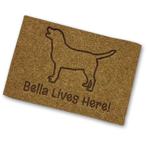 Picture of Doormats   Synthetic Mats   Synthetic Coir Matting   Laser Engraved Mats   Laser Engraved Mats - 70 x 50 cm   Engraved Dog Mats - Custom