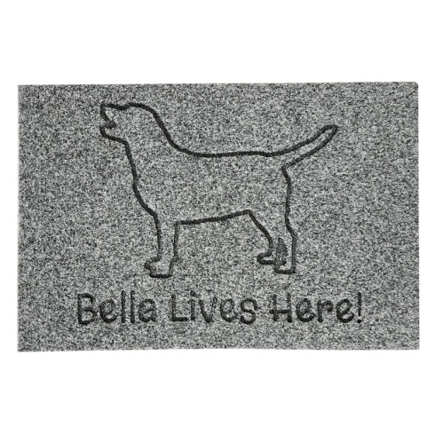 Doormats 4 You - Doormats   Synthetic Mats   Synthetic Coir Matting   Laser Engraved Mats   Laser Engraved Mats - 70 x 50 cm   Engraved Synthetic Coir Mat - Dog Design